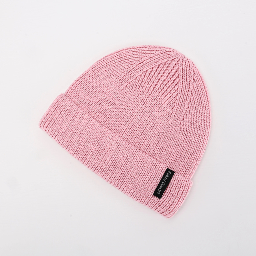Baby Pink Pain Cave 100% Merino Beanie