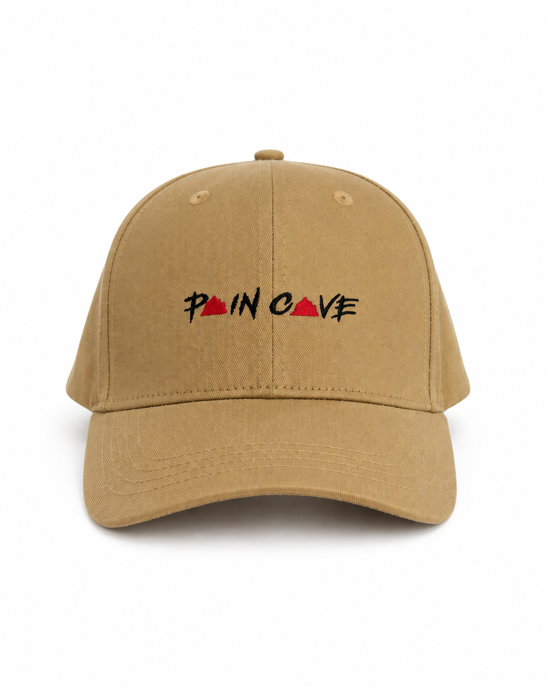 beige baseball cap